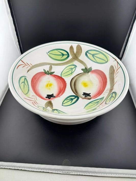 Mid-Century Japanese 10" Ironstone Bowl - Fig Pattern