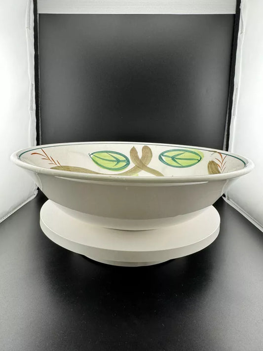 Mid-Century Japanese 10" Ironstone Bowl - Fig Pattern